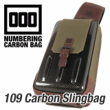 _109 Carbon Slingbag_ Khaki Green 3K Twill carbon hardshell
